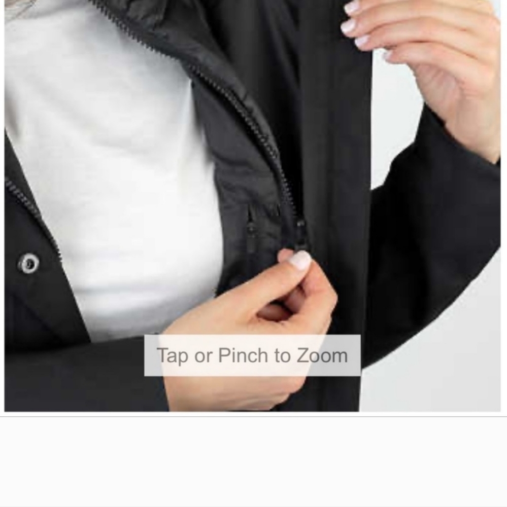 Kirkland Signature Ladies 3-In-1 Parka, Black (2X) - Picture 4 of 6